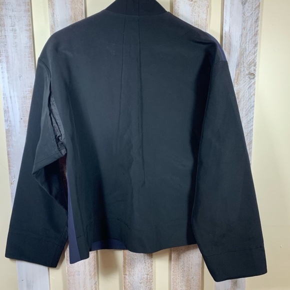 Cedric Charlier Black and Blue Godet Blazer S - Picture 4 of 8